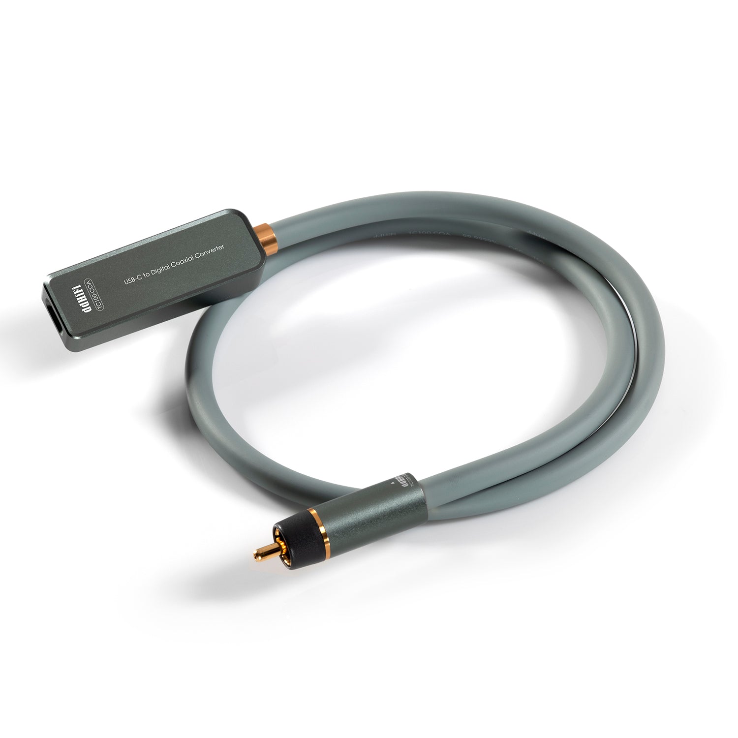 DD ddHiFi TC100 COA USB-C to Digital Coaxial Audio Converter Cable - Open Box - Perfect for Home Theater & Hi-Fi Audio Systems