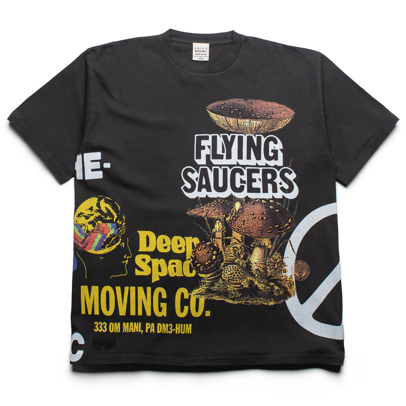 CRTFD Allover Print Mash Up Vintage Black T-Shirt - Stylish Graphic Tee for Casual Wear & Street Fashion