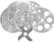 #32 Meat Grinder Plates & Knives Set with Spacer - Heavy Duty Stainless Steel for Home Kitchen, Butcher Shop & Commercial Use - Perfect for Grinding Beef, Pork, Sausage & More