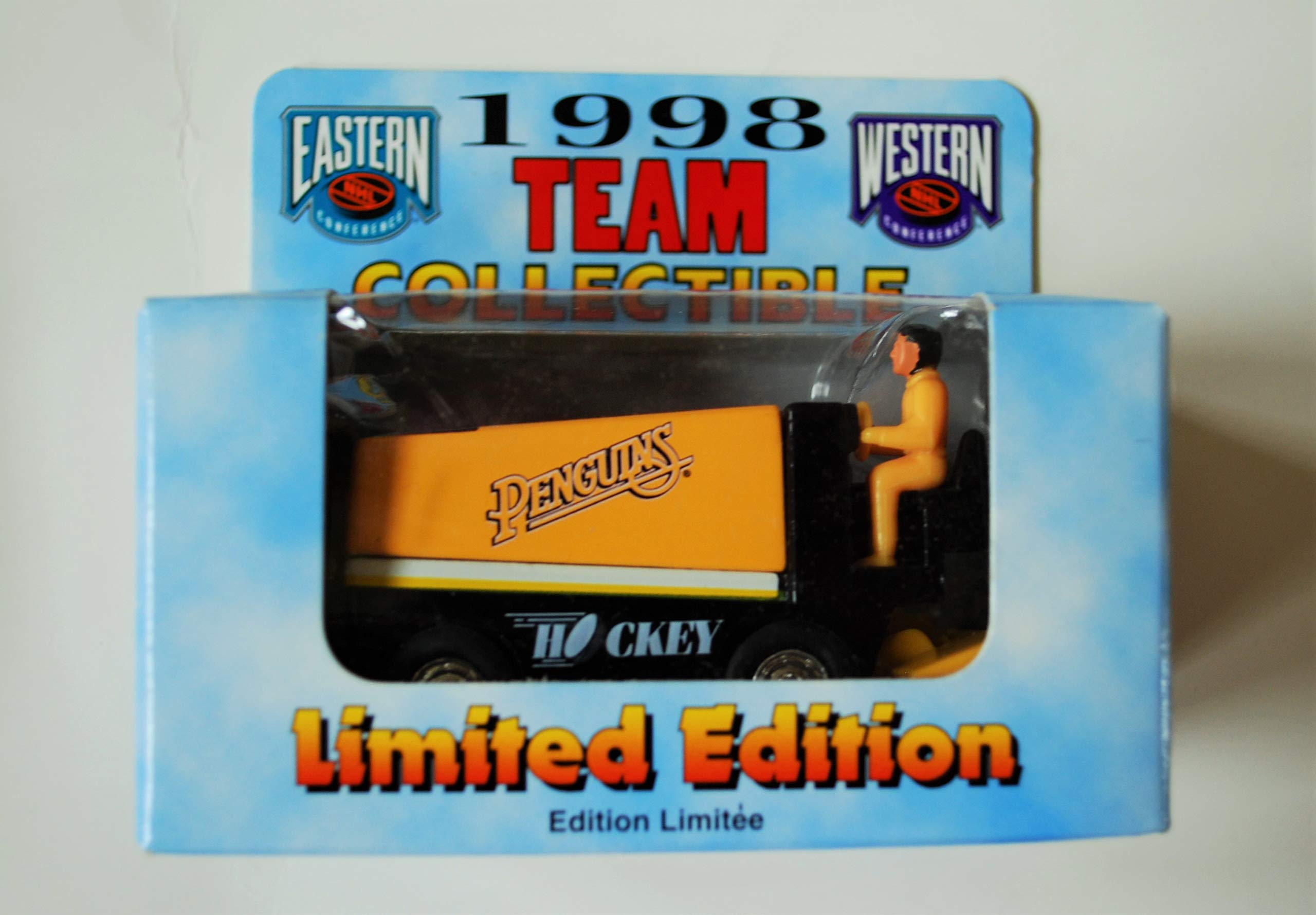 1998 Pittsburgh Penguins NHL Team Collectible 1:50 Scale Diecast Zamboni Ice Resurfacer - Limited Edition Hockey Memorabilia for Display & Gifts - Perfect for Sports Fans, Collectors, and Game Room Decor