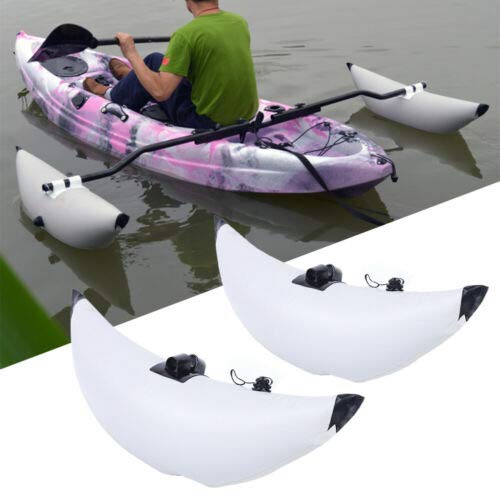 2Pcs Kayak Stabilization System - PVC Inflatable Outrigger Stabilizer with Float Rods Kit for Kayaks, Canoes & Fishing Boats | Enhanced Stability for Fishing, Recreation & Water Sports