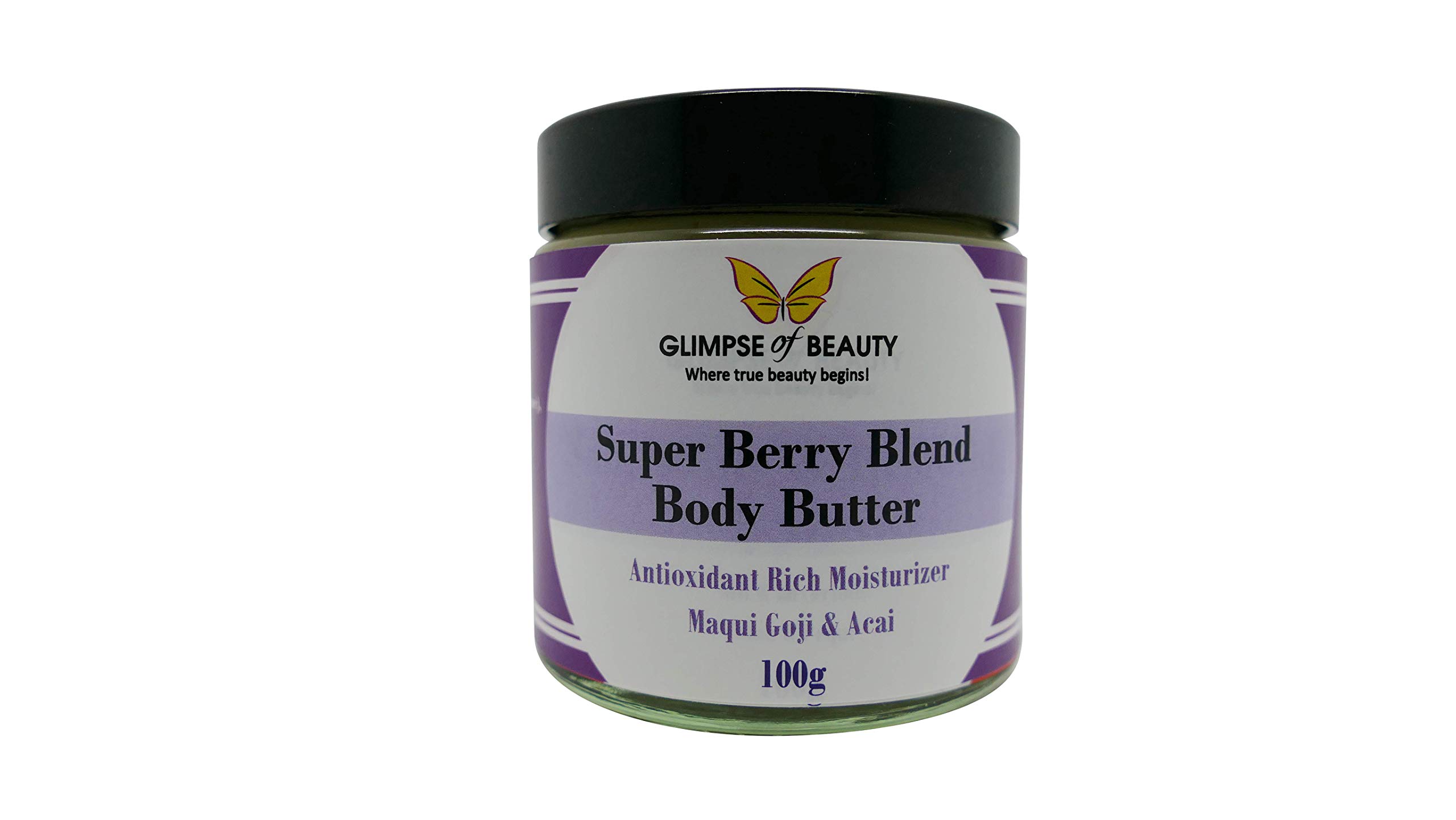Organic Berry Body Butter for Dry Skin - Hydrating & Nourishing Moisturizer for Women & Men - Perfect for Daily Skincare & After Shower Use