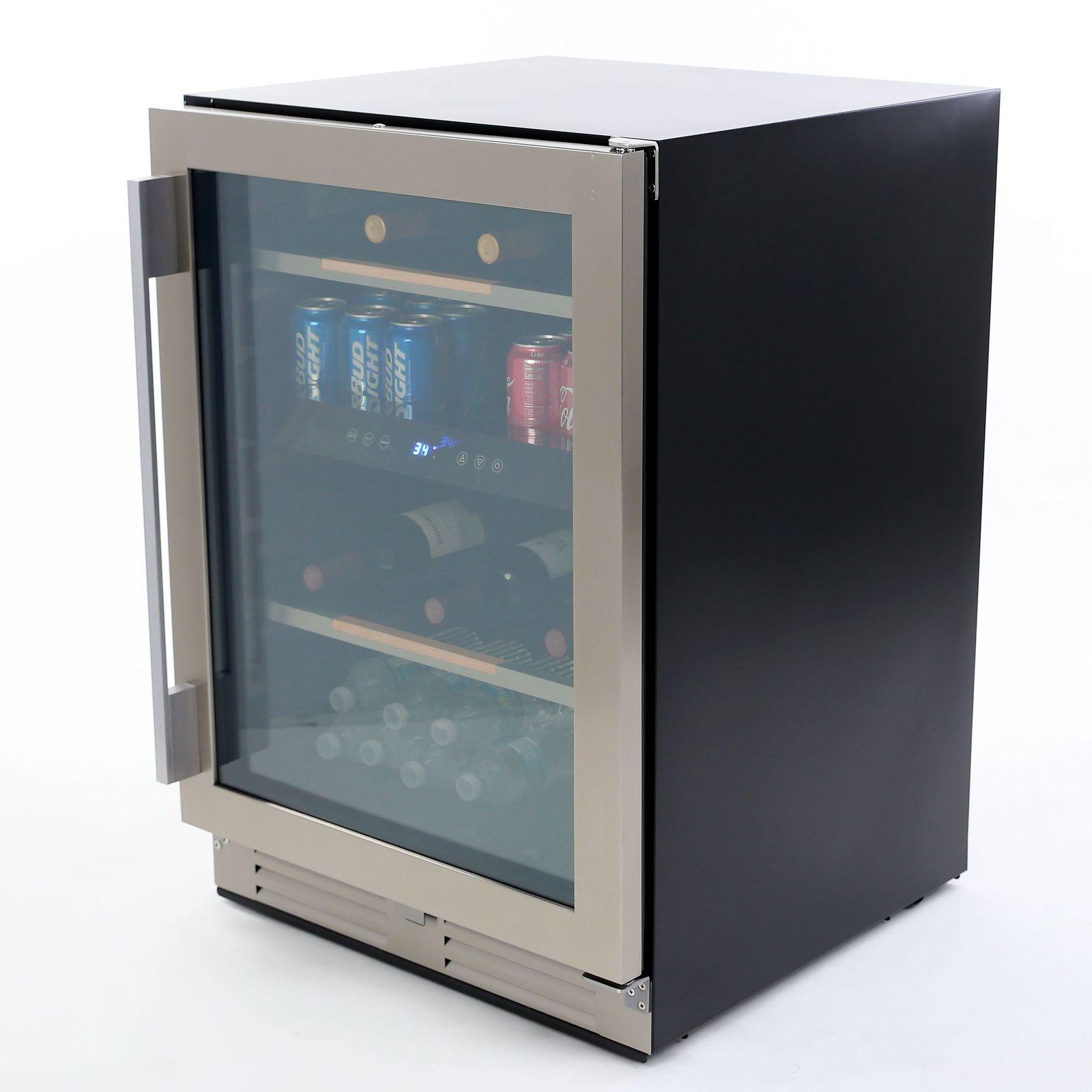 Avanti ARFSE55R3S 125 Can Elite Series Beverage Center - Compact Refrigerator for Soda, Beer & Energy Drinks - Perfect for Home Bar, Office, or Man Cave