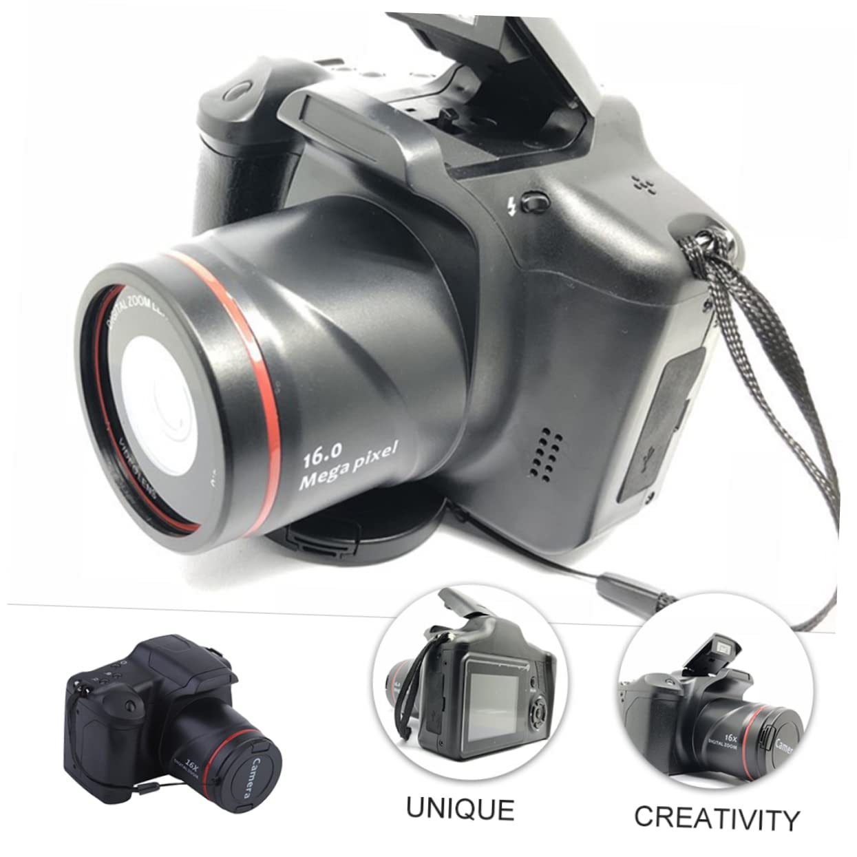 CIYODO 16x Zoom 1080p HD Digital Video Camcorder - Professional Camcorder with Optical Zoom for Vlogging, Travel, Sports & Family Events Recording