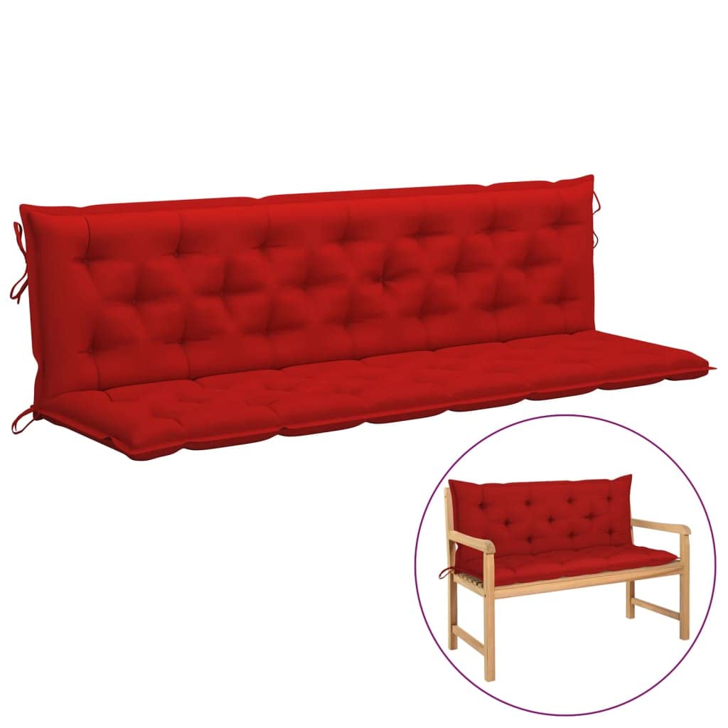 Outdoor Swing Chair Cushion - Waterproof Patio Cushion for Porch Swing, Garden & Backyard Furniture - Red 78.7
