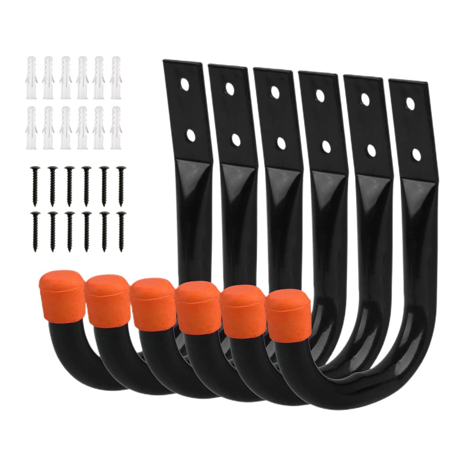 Heavy Duty Garage Hooks Set - Wall Mounted Utility Hooks for Ladder, Hose, Bikes & Tools | Durable Shed & Garage Organization Solution | Perfect for Home Storage, Workshop & Outdoor Equipment Hanging