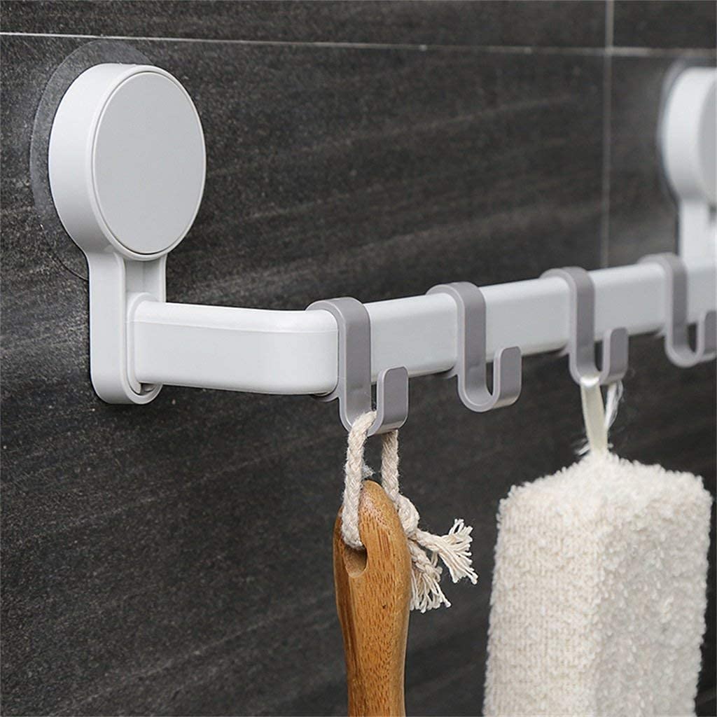 Stainless Steel Bathroom Towel Rack - Wall Mounted Suction Cup Towel Bar with Single Rod for Toilet & Bathroom - Perfect for Small Spaces, Apartments, and RVs