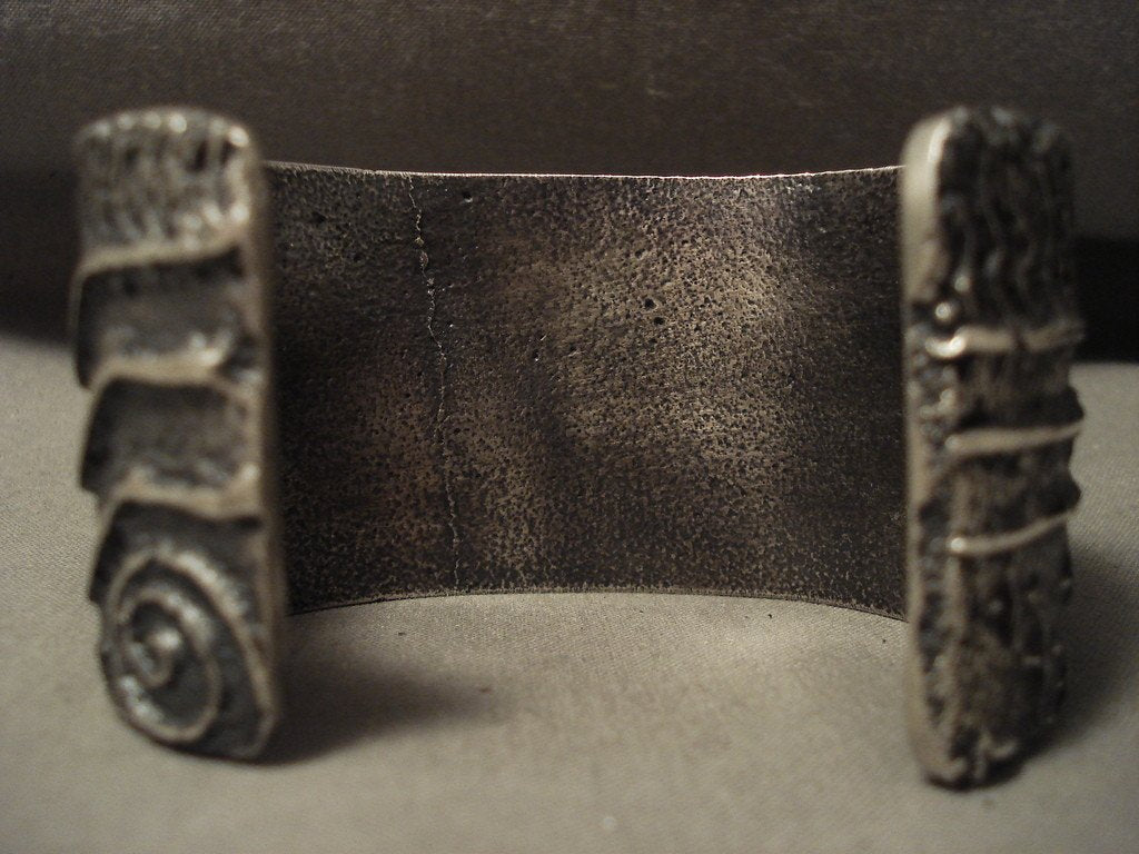 Authentic Navajo Native American Silver Bracelet - 139g Heavy Stars of the Sky Handmade Jewelry for Women, Boho Chic Accessory | Perfect for Festivals, Weddings & Everyday Wear