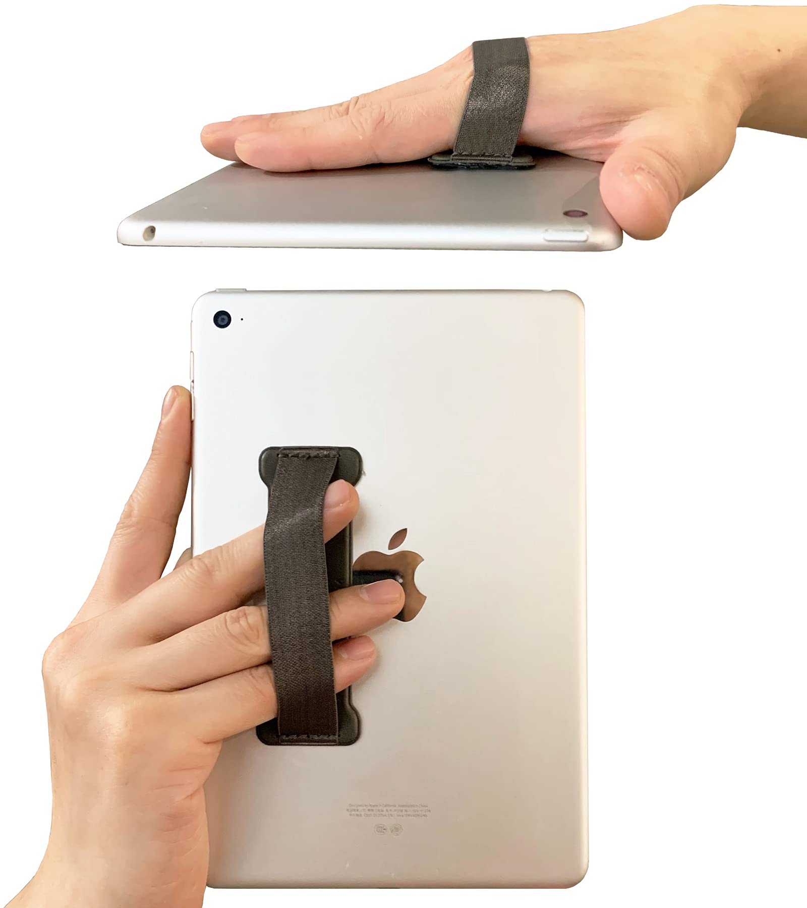 Universal iPad & Tablet Hand Holder Strap - Ergonomic Handle Grip for Kindle, Mini Tablets & Cases (Gray) | Perfect for Reading, Gaming & Watching Videos Hands-Free