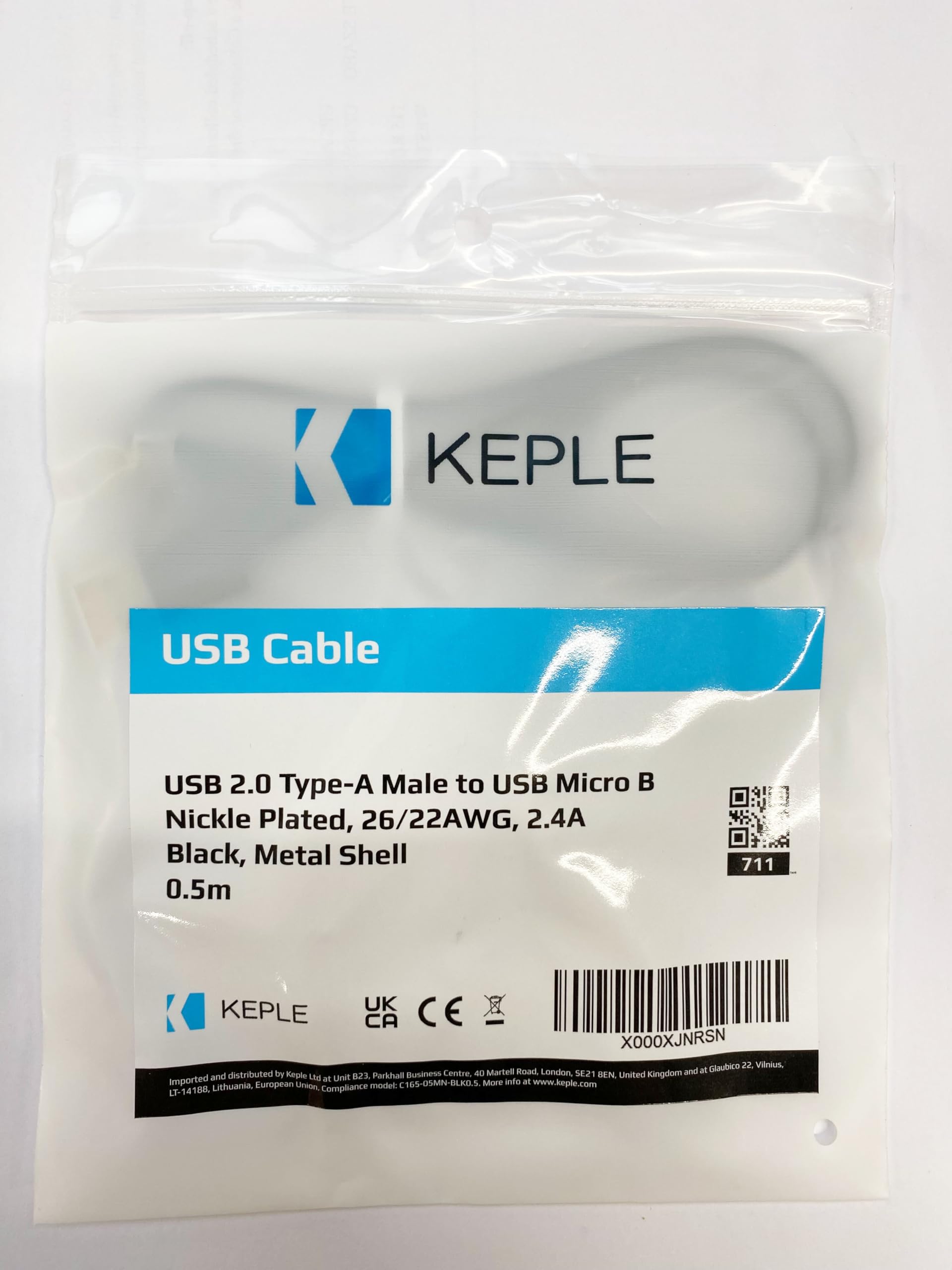 Lenovo Micro USB Cable 0.5m - Fast Charging & Durable Nylon Braided Cord - Compatible with Yoga Tab 8/10/Pro & More - Perfect for Home, Office & Travel Charging