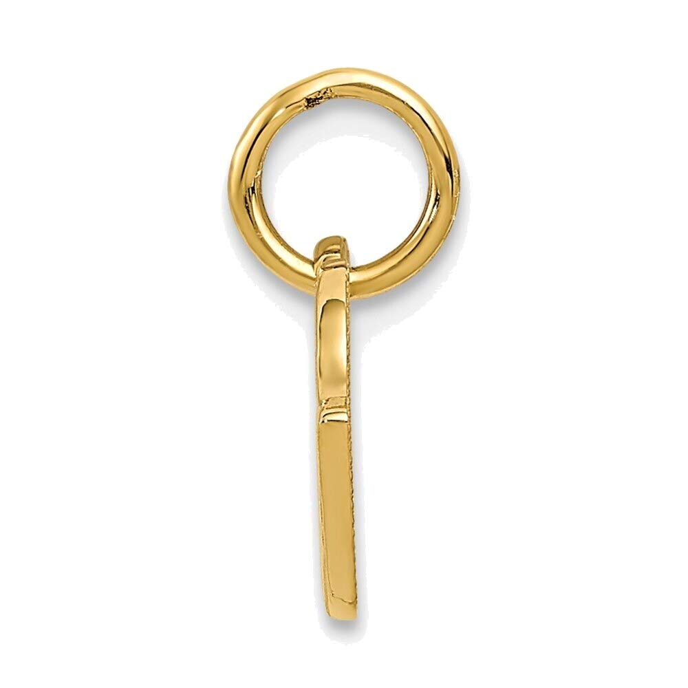 Bonyak 14K Yellow Gold Racing Flags Charm Jewelry - Perfect for Car Enthusiasts & Racing Fans Gifts