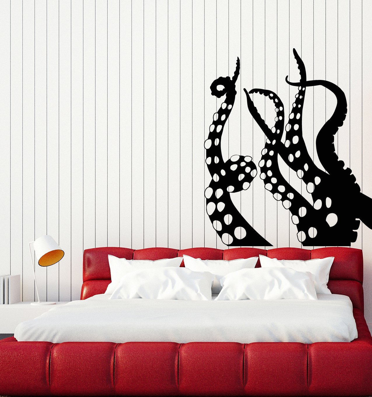 Large Octopus Kraken Vinyl Wall Decal - Marine Monster Art Sticker for Home Decor, Kids Room & Office (ig5307) - Perfect for Nursery, Living Room & Creative Spaces