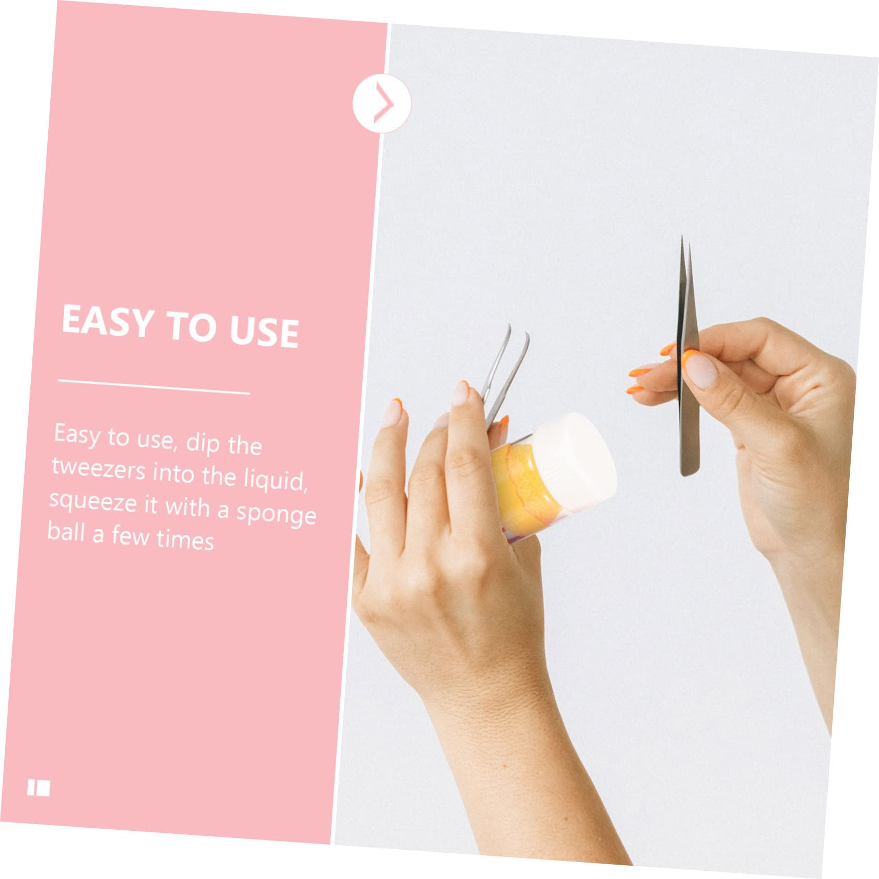3-in-1 Eyelash Extension Tweezers & Cleaner - Professional Lash Tool for Safe Extensions Removal, Perfect for Salon & Home Use