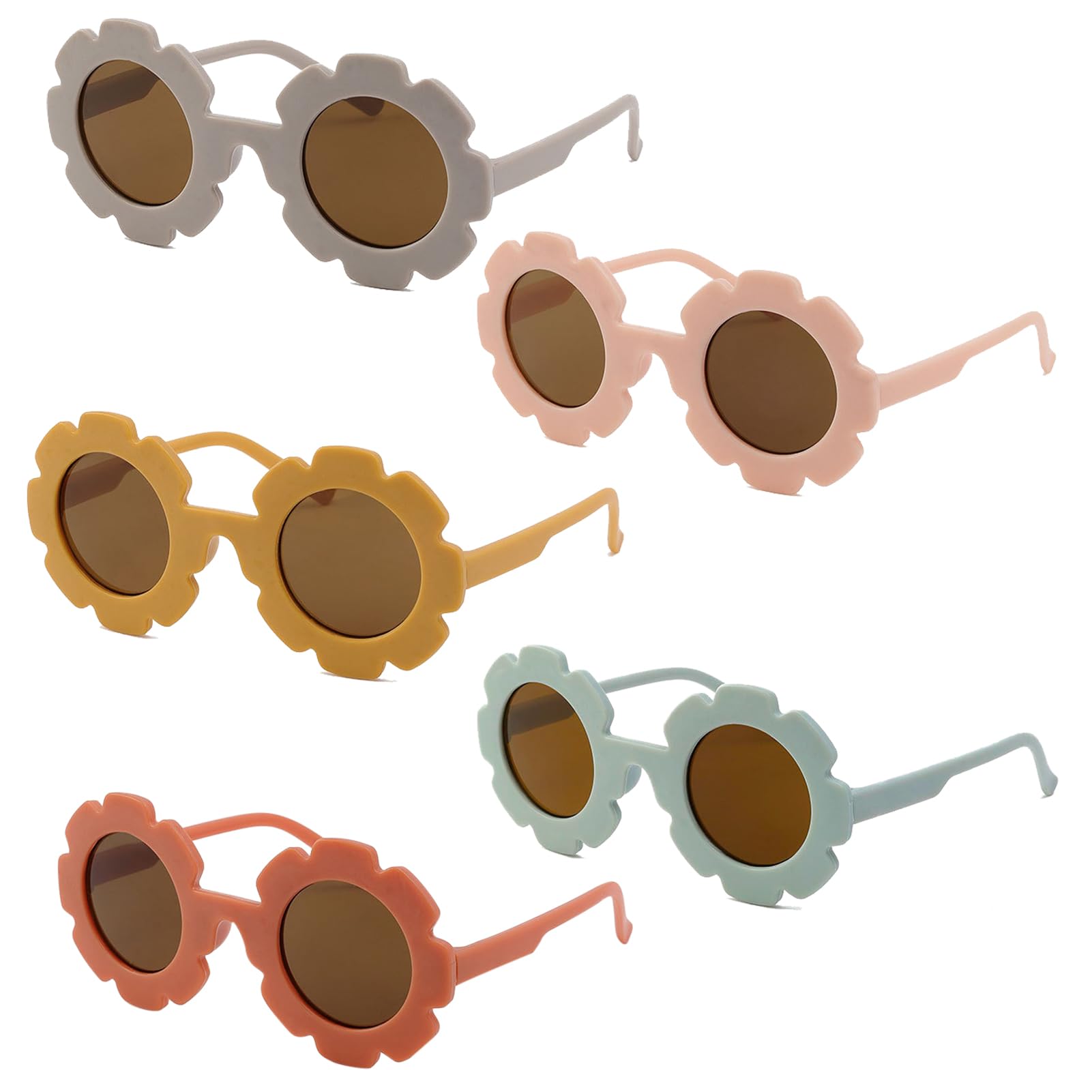 BEHAHAI Kids Round Sunglasses for Boys & Girls Age 1-8 - UV 400 Protection Retro Sunglasses for Toddlers & Children - Perfect for Outdoor Play, Beach & Summer Activities