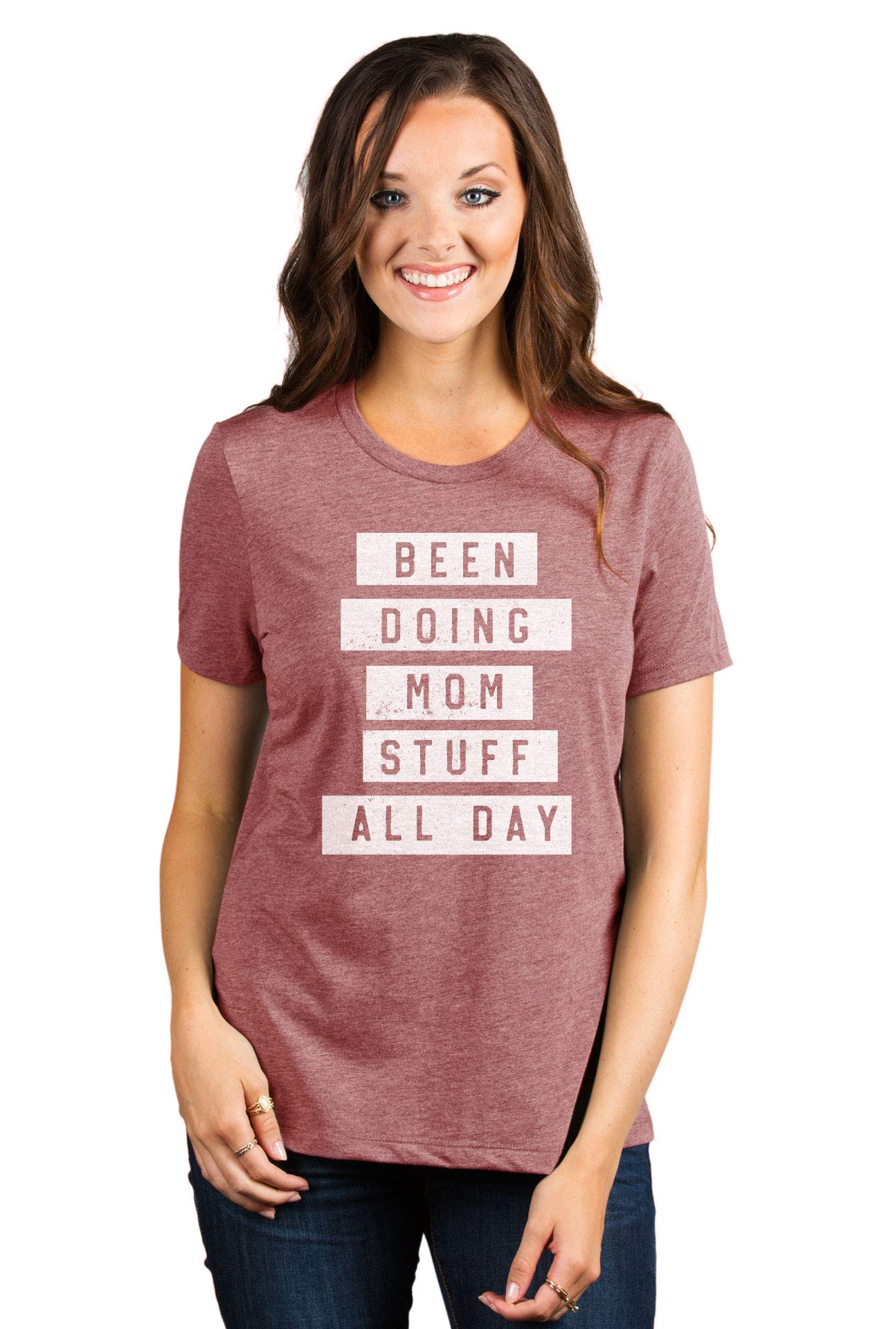 Comfortable Women's Relaxed Fit T-Shirt - Perfect for Everyday Wear & Mom Life | Soft Cotton Casual Tee for Running Errands, Playdates & Relaxing at Home
