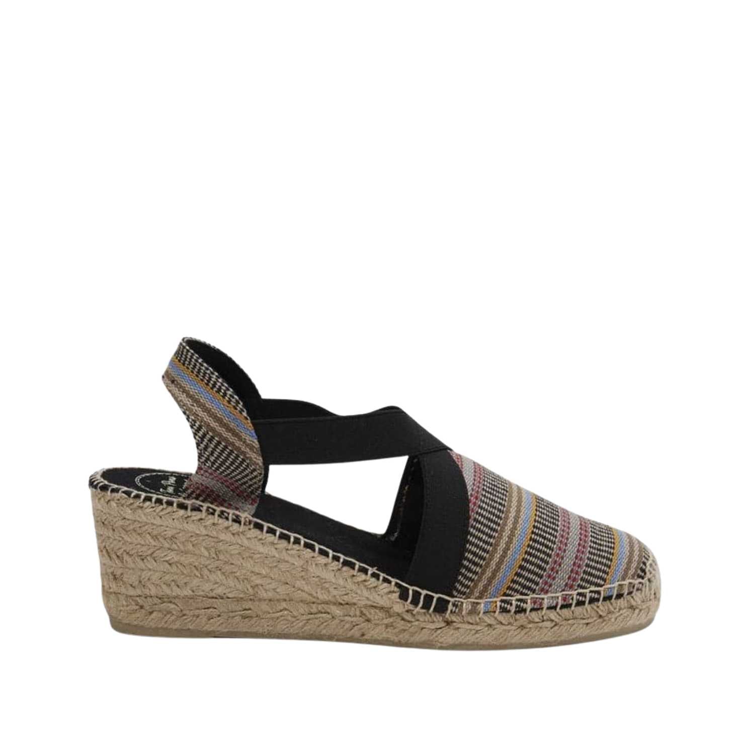 Women's Striped Cotton Blend Wedge Espadrilles - Comfortable Summer Shoes for Beach, Casual Outings & Everyday Wear | Tarbes