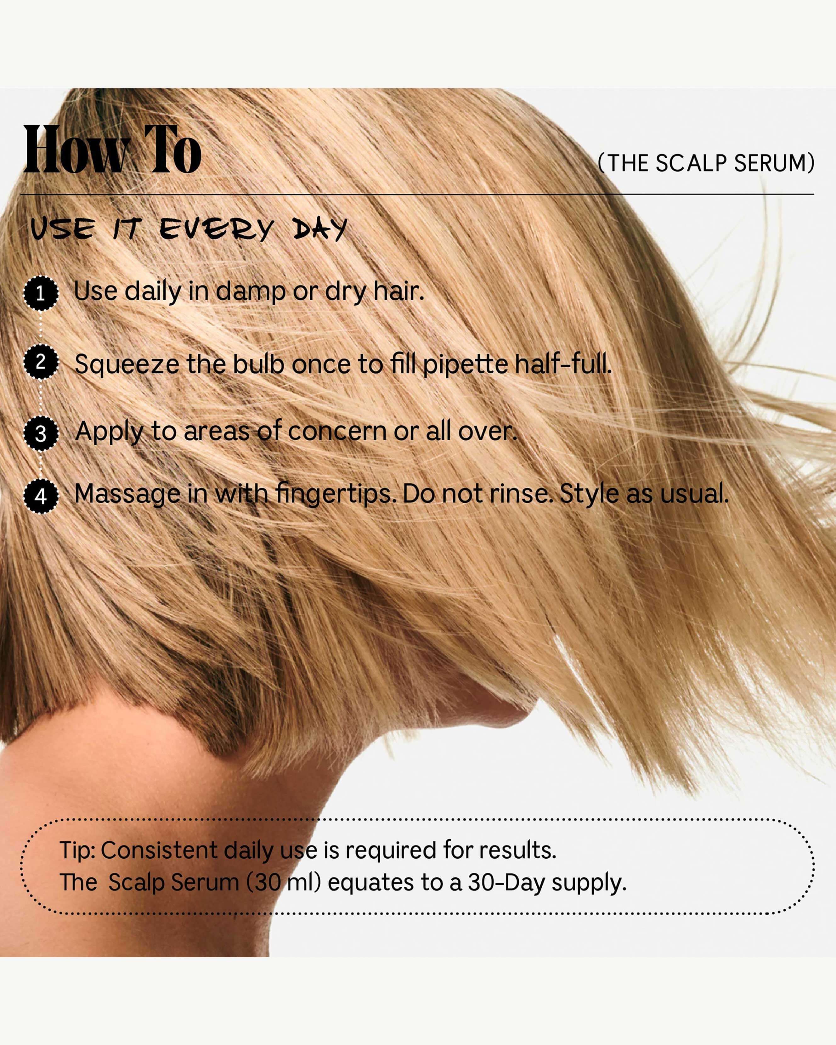 Best Scalp Serum for Hair Growth & Thickness - Natural & Organic Treatment for Dry, Itchy Scalp - Use for Daily Hair Care & Scalp Massage at Home