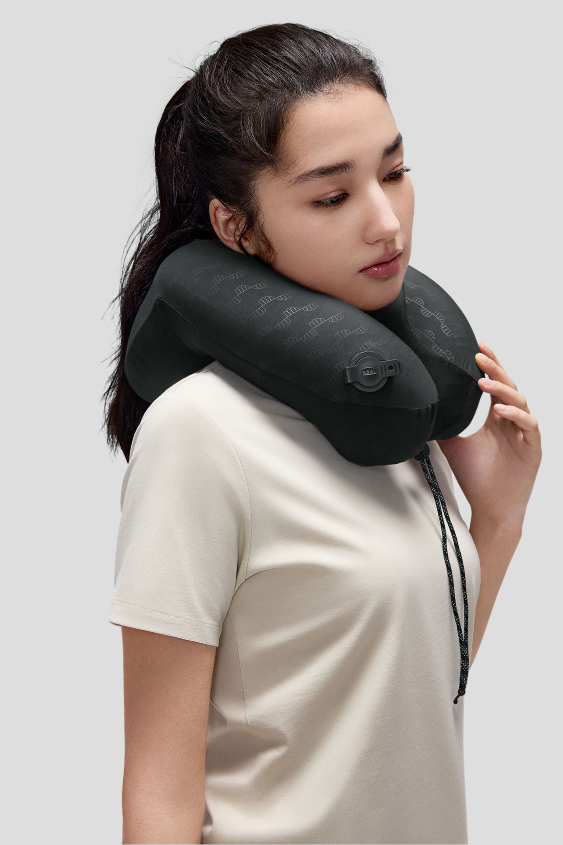 OnTheGo Full Support Travel Pillow - Comfortable Neck Support for Airplane, Car & Office - Perfect for Long Flights, Road Trips & Work Breaks