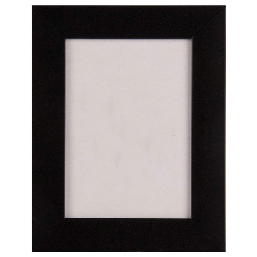 Frame USA Simply Poly Series 5x7 Polystyrene Poster Frames (Black) - Lightweight Wall Decor for Photos, Artwork & Certificates - Perfect for Home, Office & Classroom Display