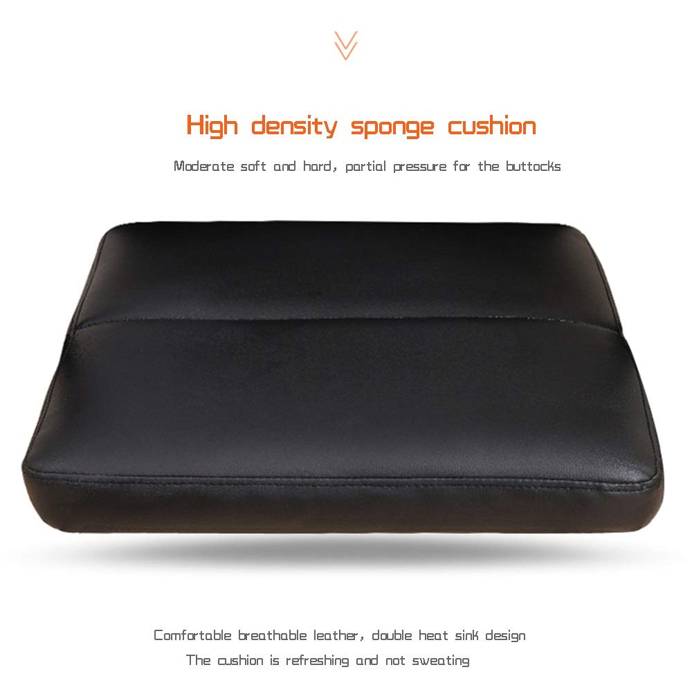 Ergonomic High Back PU Leather Swivel Office Chair - Adjustable Height Gaming Desk Chair with 330 lbs Weight Capacity for Home Office, Study & Conference Room (Black) - Perfect for Long Hours of Work, Gaming & Online Meetings