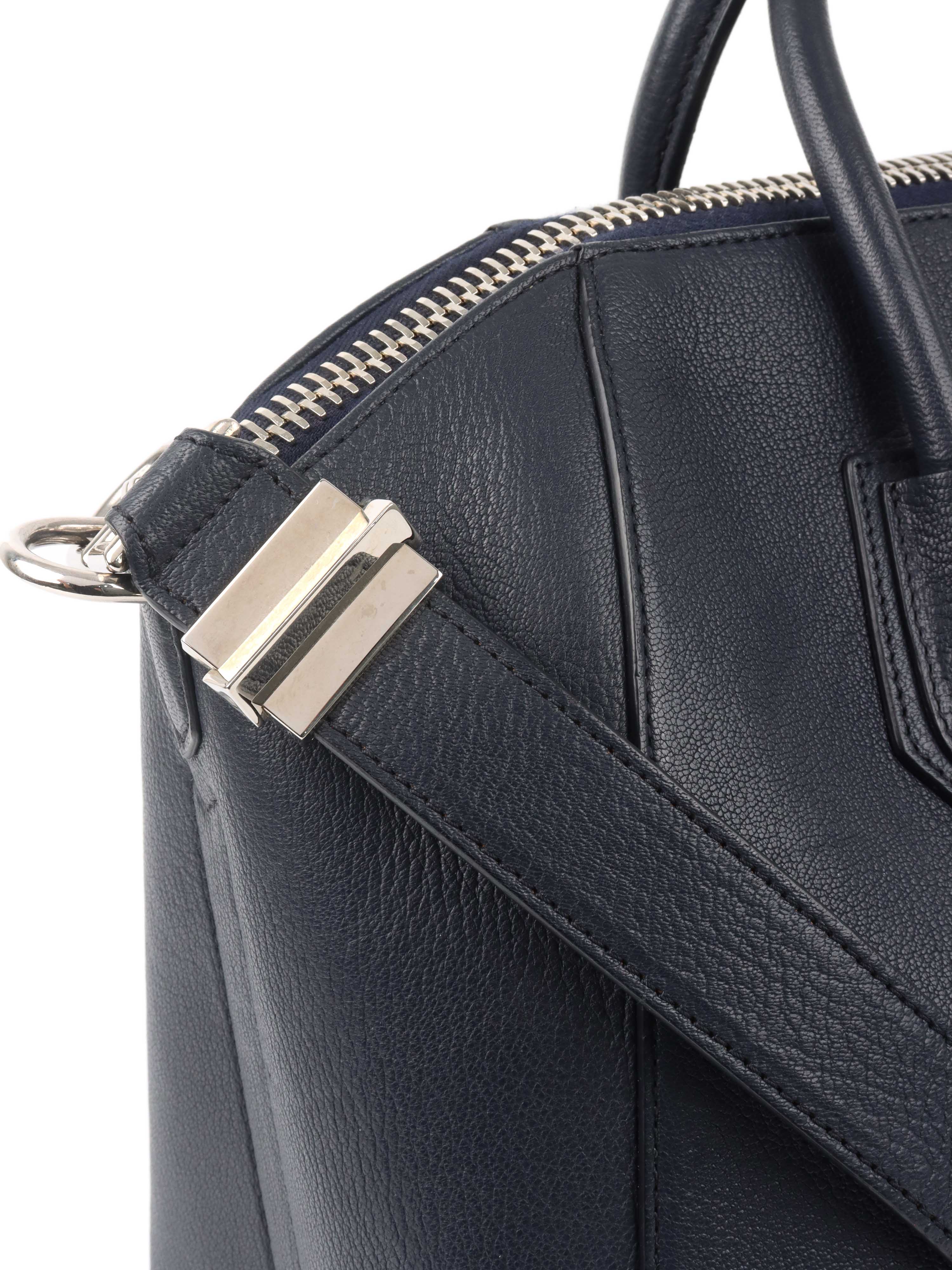 Givenchy Navy Antigona Leather Handbag for Women - Luxury Designer Tote & Shoulder Bag - Perfect for Work, Travel & Everyday Use