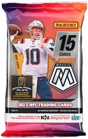 2022 Panini Mosaic Football Trading Cards Hobby Pack - Collectible NFL Player Cards for Sports Fans & Card Collectors - Perfect for Trading, Collecting, and Displaying