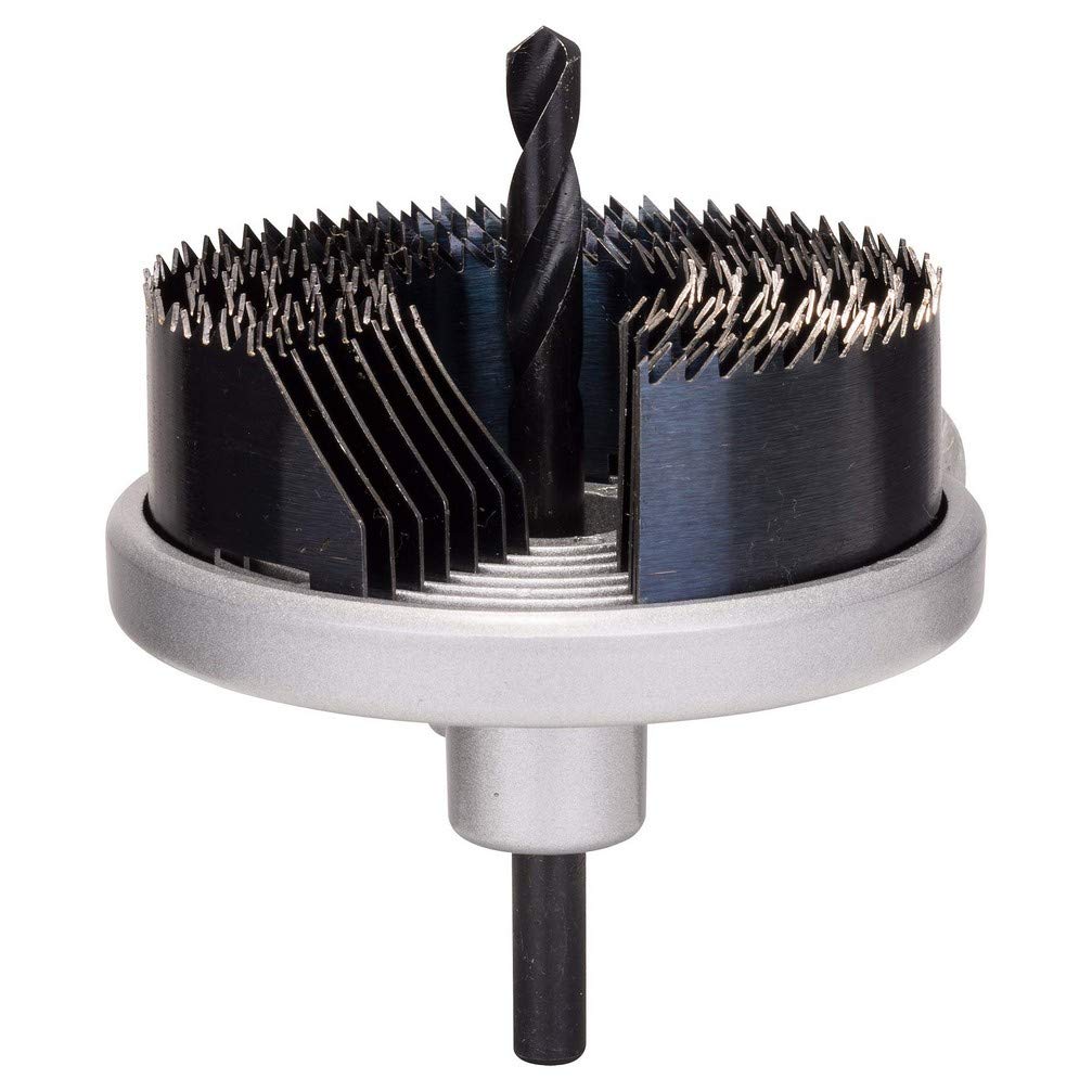 Bosch 2609255635 7-Piece Hole Saw Set - High-Speed Steel Bi-Metal Hole Cutter Kit for Wood, Metal & Plastic - Perfect for DIY, Construction & Plumbing Projects