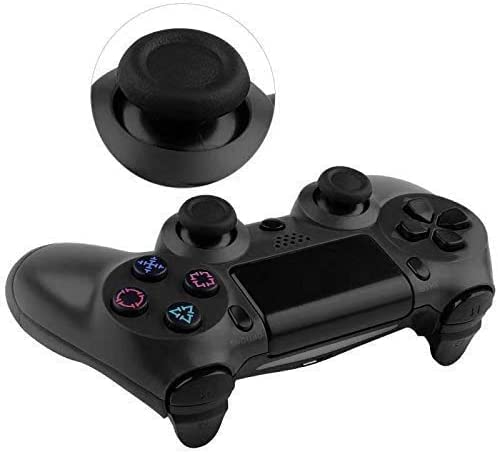 Premium PS4 Controller Thumbsticks Joystick Set - Includes Cross Screwdriver, L2/R2 L1/R1 Trigger Replacement Parts, ABXY Bullet Buttons, D-pad & Small Springs (Black/Red/Blue) - Perfect for PS4 Controller Repair & Customization Gaming Setup