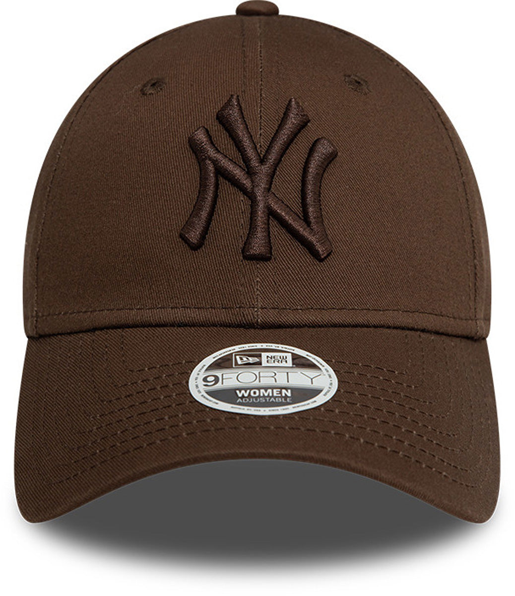 New York Yankees New Era 9Forty Essential Walnut Baseball Cap for Women - Stylish Adjustable Hat for Baseball Fans, Outdoor Sports & Casual Wear