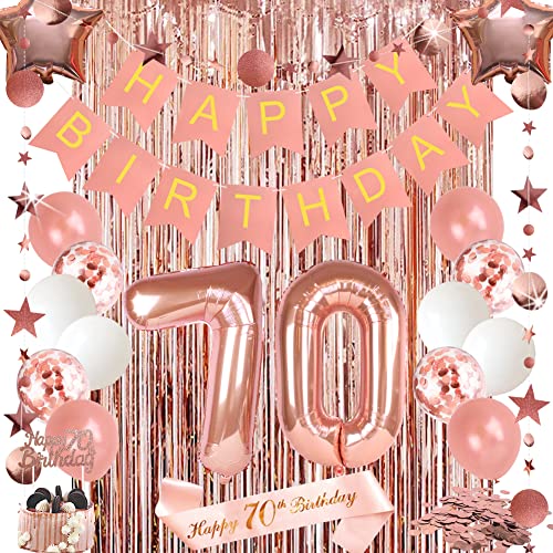 70th Rose Gold