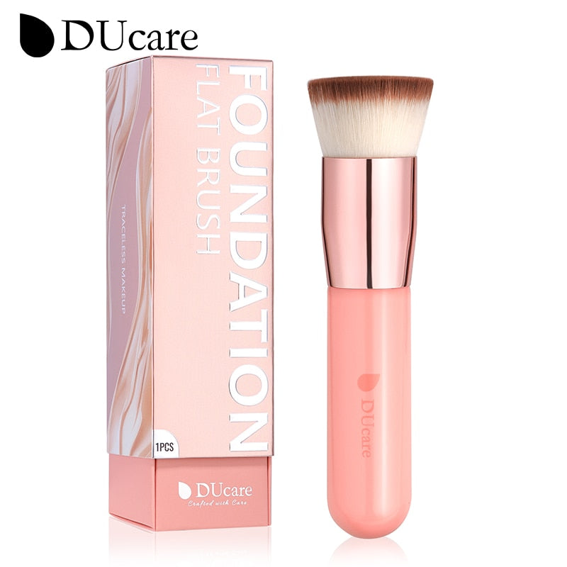 Professional Synthetic Hair Foundation Brush - Soft & Dense Makeup Brush for Flawless Liquid & Powder Application - Perfect for Daily Makeup & Professional Use