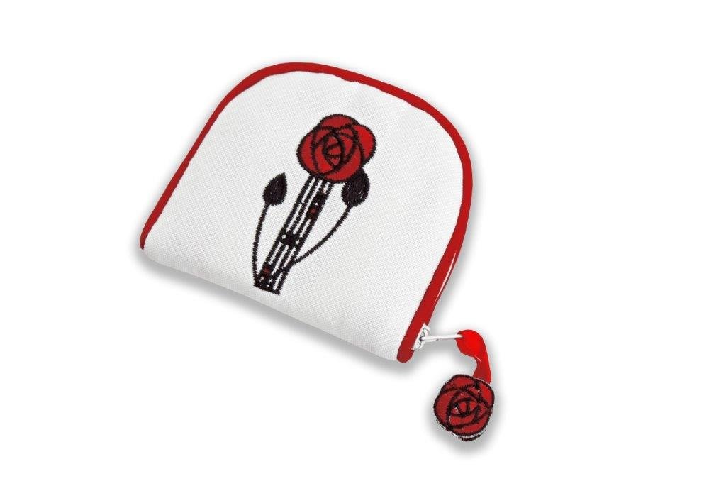 Stylish Red Mackintosh Design Jewelry Purse - Perfect for Travel, Parties & Gift Giving