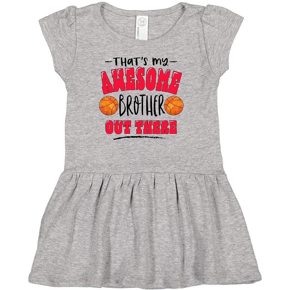 Inktastic Awesome Brother Basketball Infant Dress - Perfect for Game Day