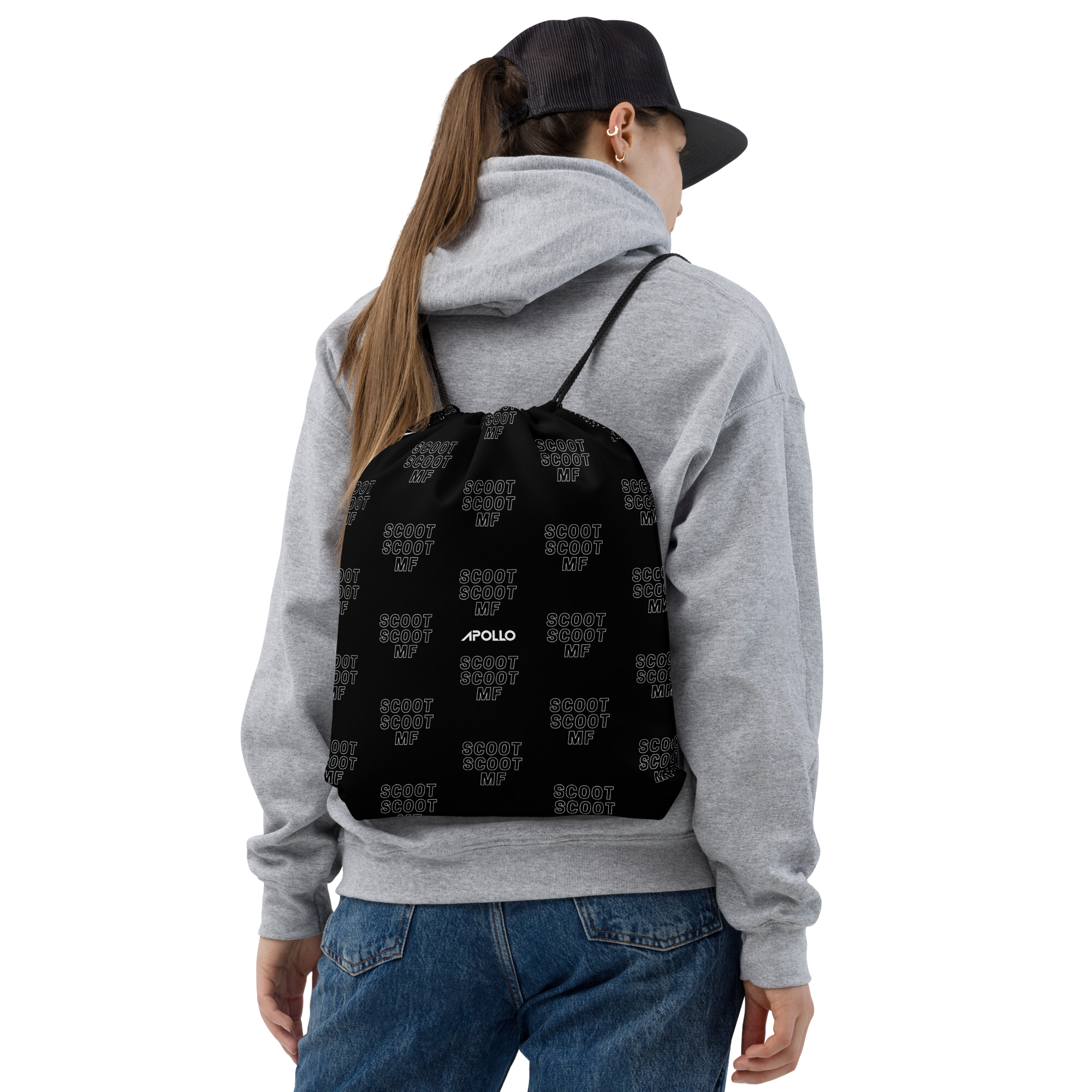 Scoot Scoot MF Drawstring Backpack - Lightweight & Durable Gym Bag for Men & Women - Perfect for Workouts, Travel, and Everyday Use