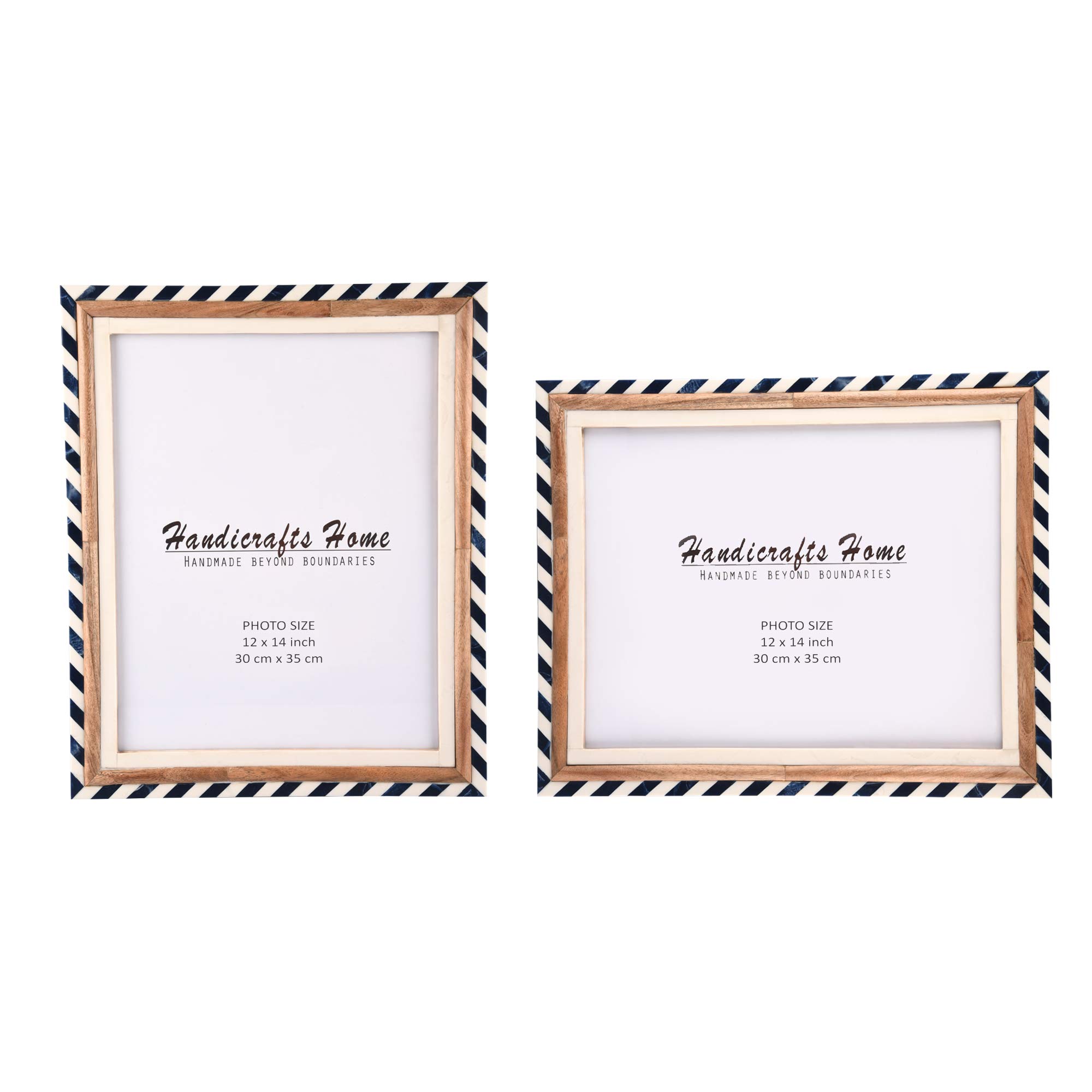 Premium 12x14 Picture Frames Set of 2 - Elegant Marquet Bevel Edge for Photos, Posters, Documents & Certificates - Perfect for Home Decor, Office Display and Gift Giving