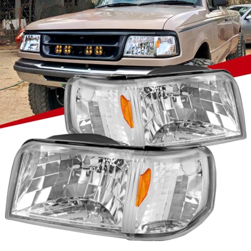 Chrome Housing Clear Lens+Corner Lamps