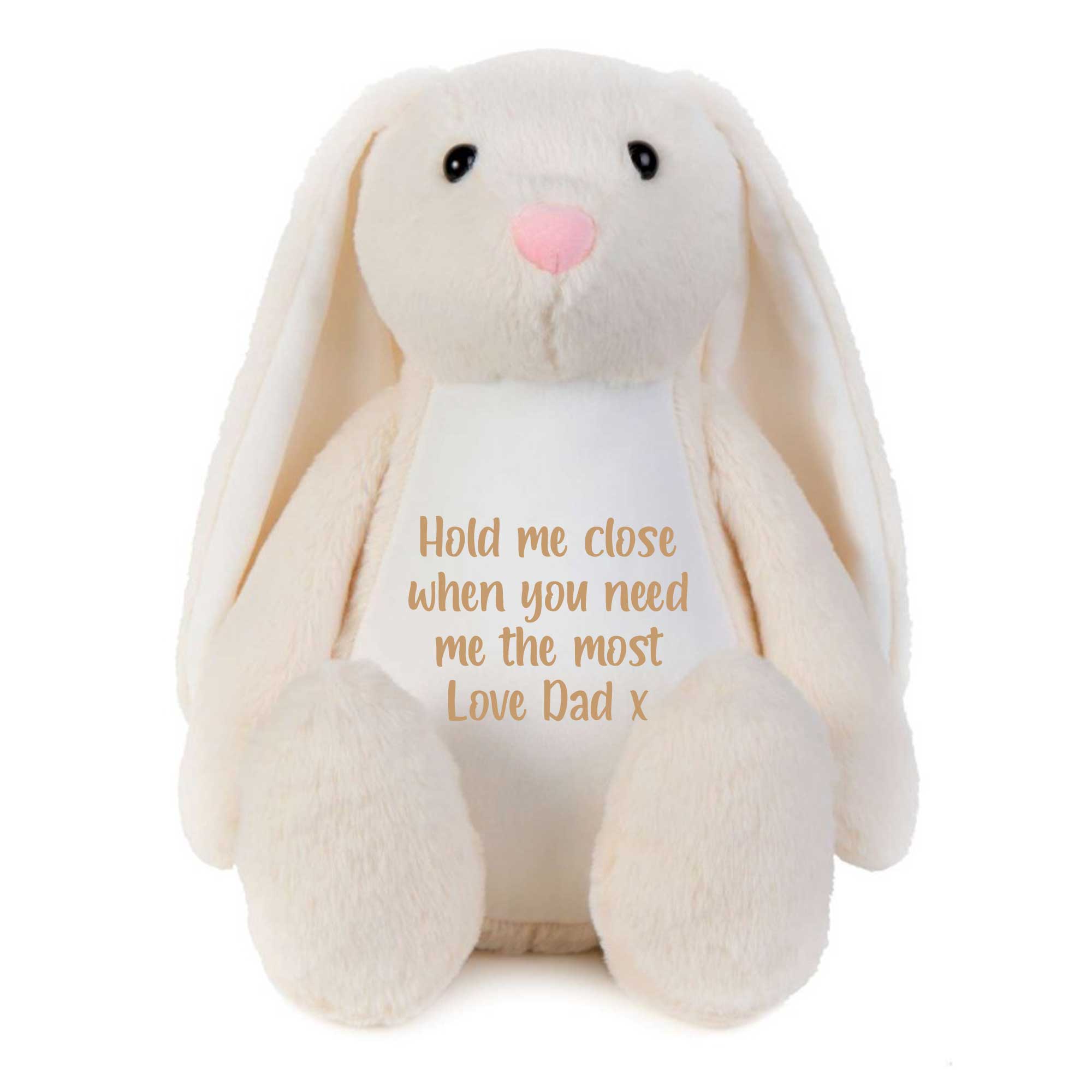 Personalized Recordable Voice Keepsake Memory Bunny Plush Toy - Cream White | Capture Special Moments & Messages for Kids, Babies, and Loved Ones | Perfect Gift for Birthdays, Christmas, and Anniversaries