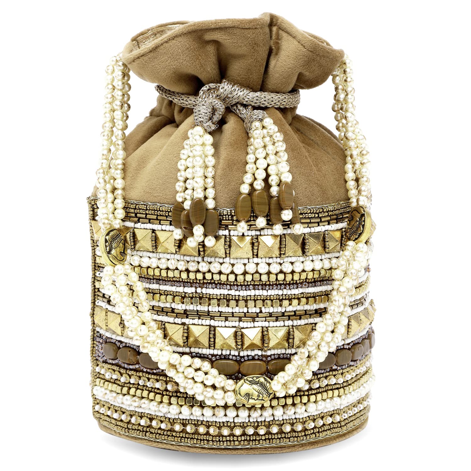 **Aheli Stylish Potli Bags for Women – Elegant Evening Clutch, Ethnic Bride Purse with Drawstring – Perfect for Weddings, Parties & Festive Occasions**