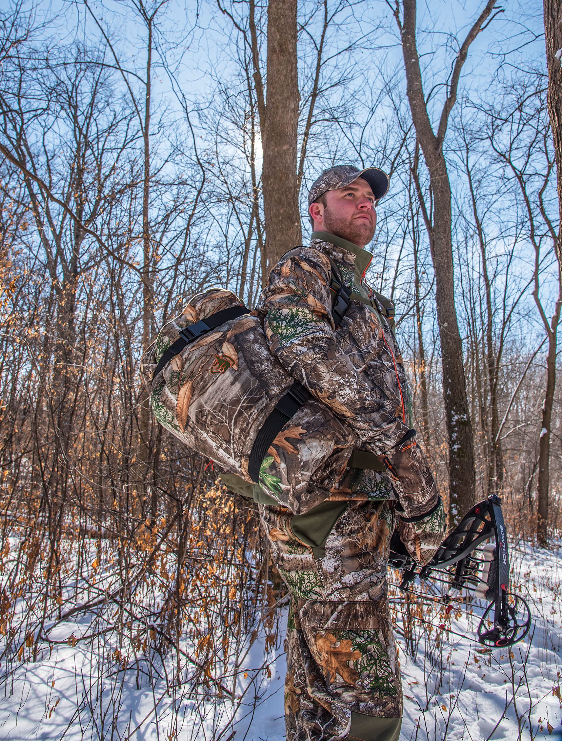 Realtree Edge Camo Body Insulator Jacket for Men - Large Size, Warm Hunting & Outdoor Winter Wear for Cold Weather Activities