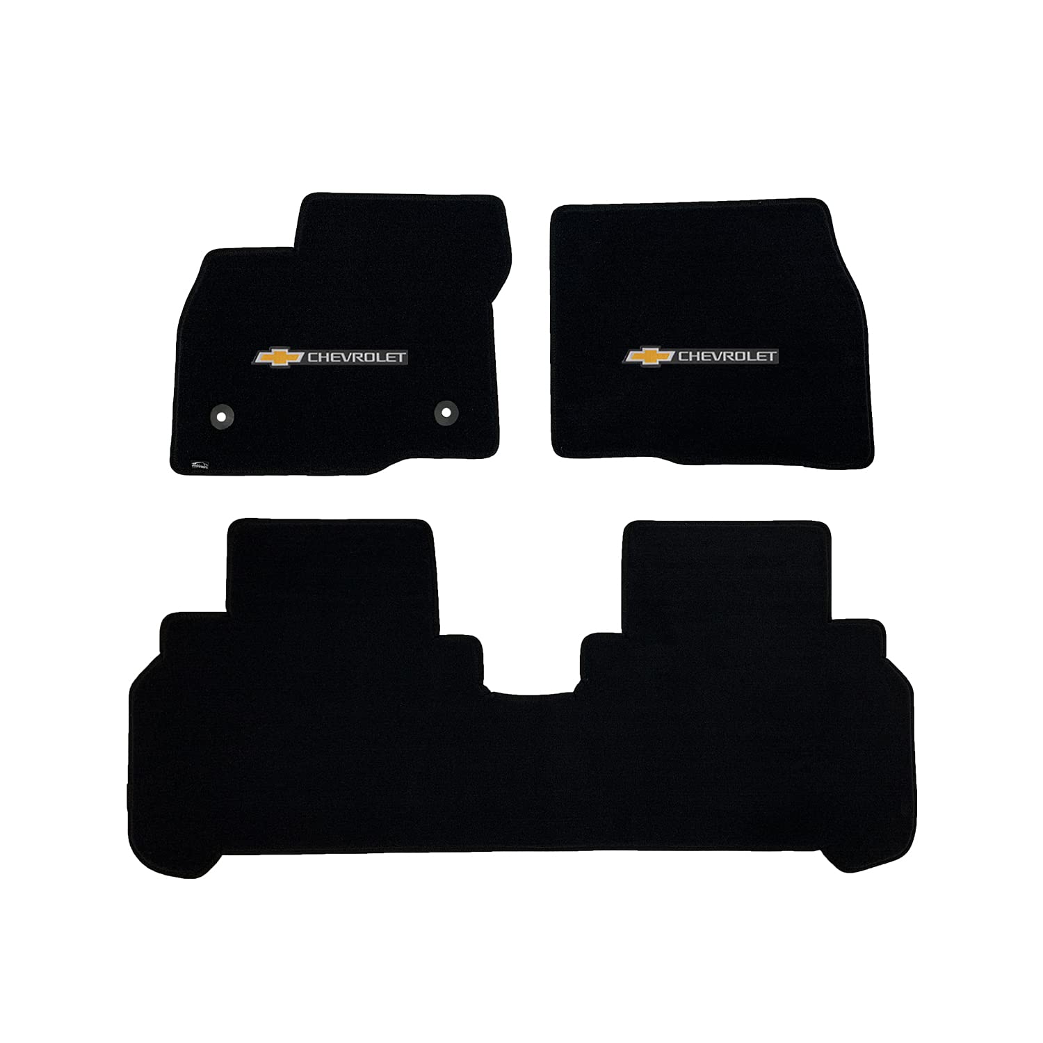 Premium Custom-Fit Carpeted Floor Mats for Chevy Bolt 2017-2023 - Luxury Car Floor Liners (3-Piece Set, Charcoal) - Perfect for Daily Commuting, Road Trips & All-Weather Protection