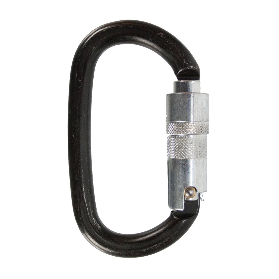 Liberty Mountain Steel Carabiner Twist Lock Oval - Heavy Duty Climbing Carabiner for Rock Climbing, Hiking, Camping & Outdoor Gear - Durable Oval Shaped Locking Carabiner for Safety Equipment