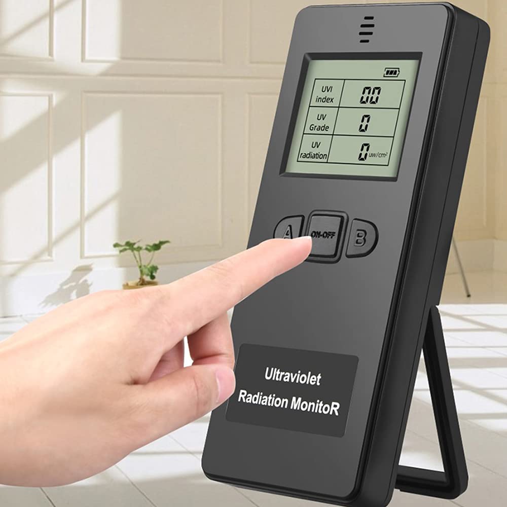Portable UV Meter - Digital Ultraviolet Radiation Detector with UVI Measurement for Sun Protection, Skin Care & Outdoor Safety | Perfect for Travel, Hiking & UV Index Monitoring