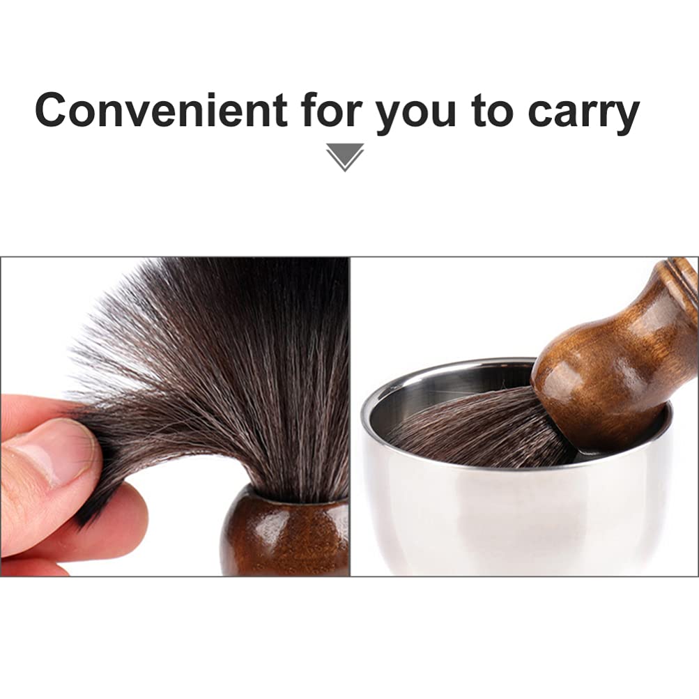 Premium Men's Beard Brush - Natural Bristle Hair Brush for Grooming, Styling & Shaving | Portable Travel Beard Care Kit | Perfect for Home, Salon & On-the-Go Use | Ideal Gift for Men's Facial Hair Maintenance