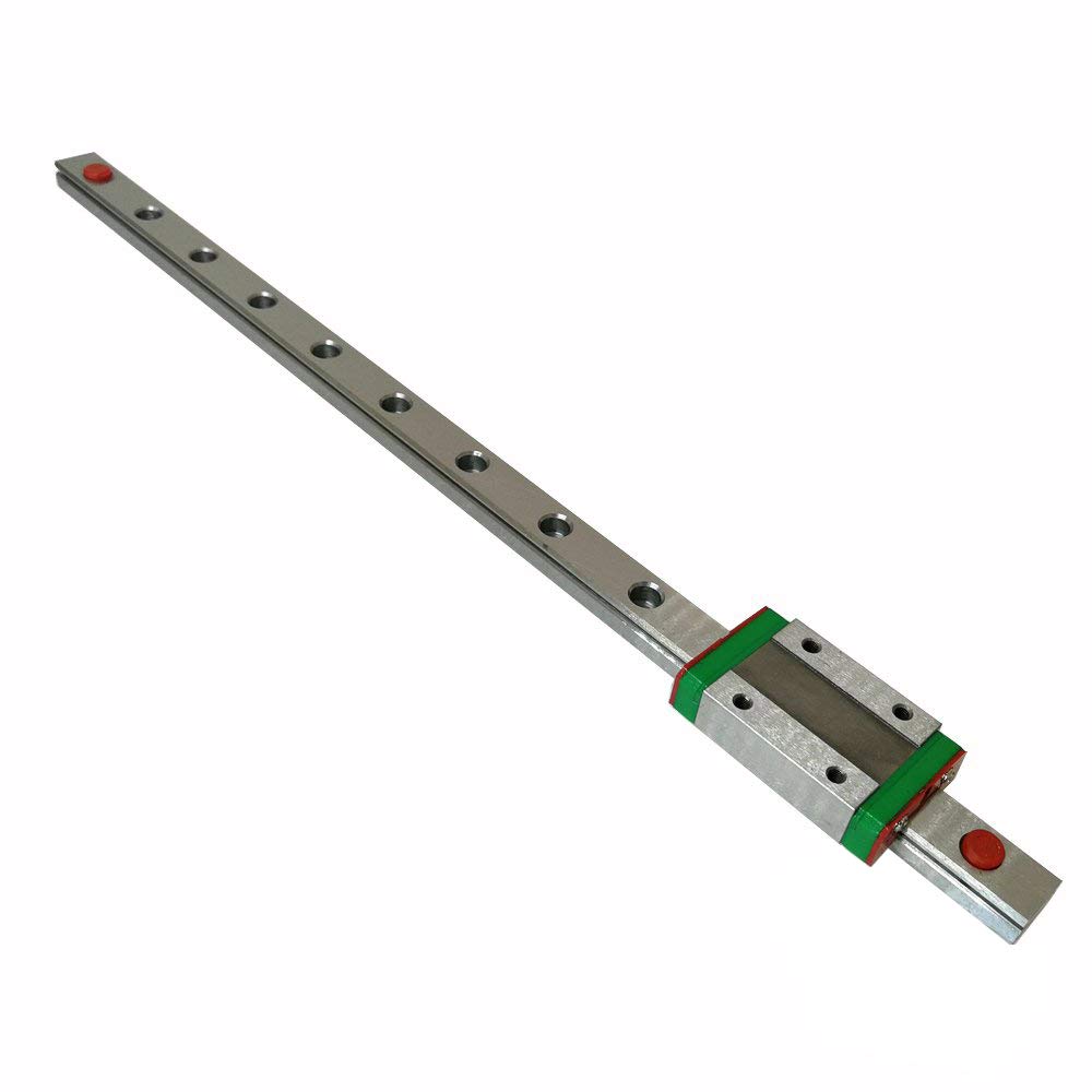 IVERTECH MGN12 300mm Linear Rail Guide with MGN12H Stainless Steel Carriage Block - High Precision Upgrade for Ender 3, CoreXY, Tronxy, Delta Kossel 3D Printers & CNC Machines | Perfect for 3D Printing, Laser Cutting, and Industrial Automation Applications