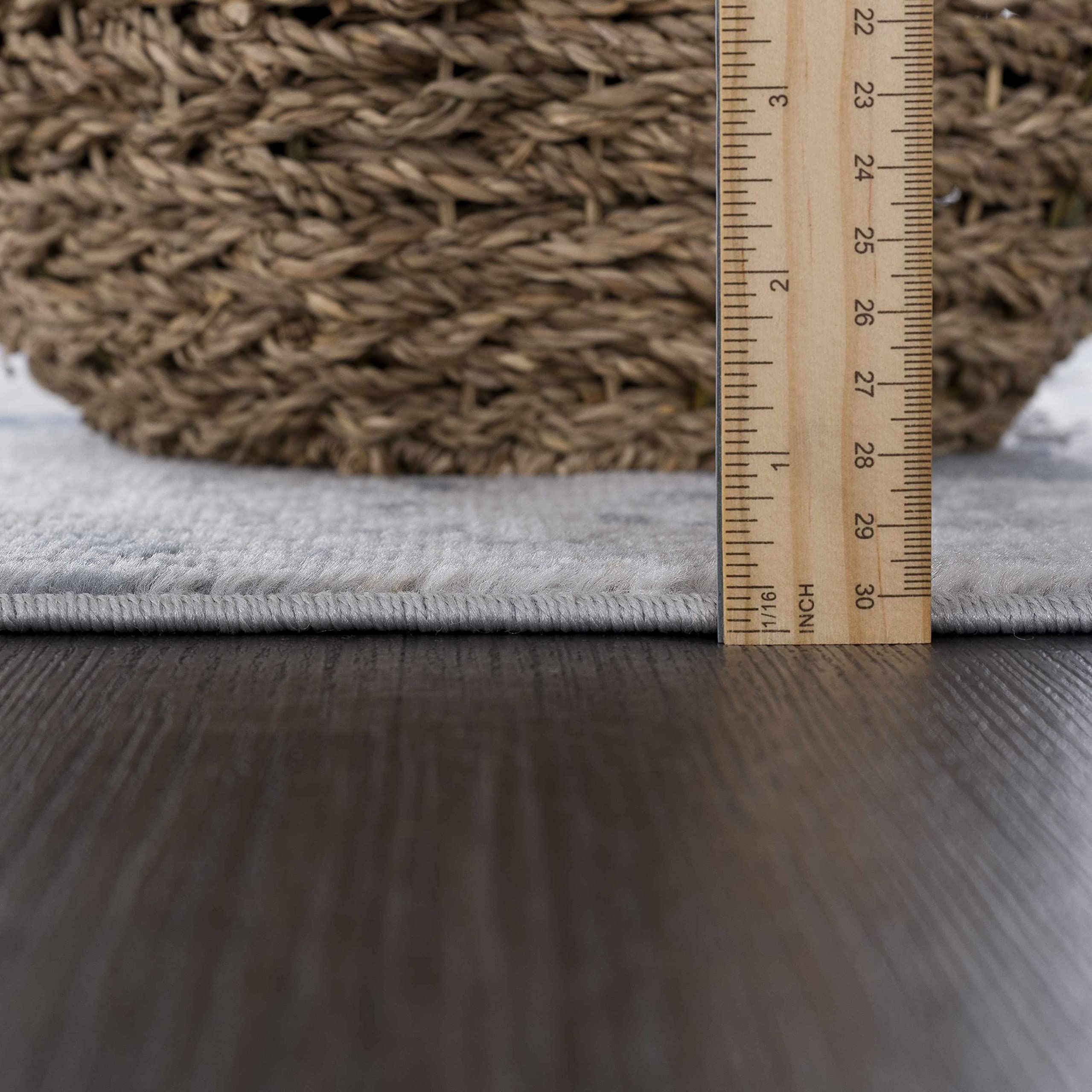 Modern Hauteloom Fremantle Area Rug in Gray & Beige - 5'3