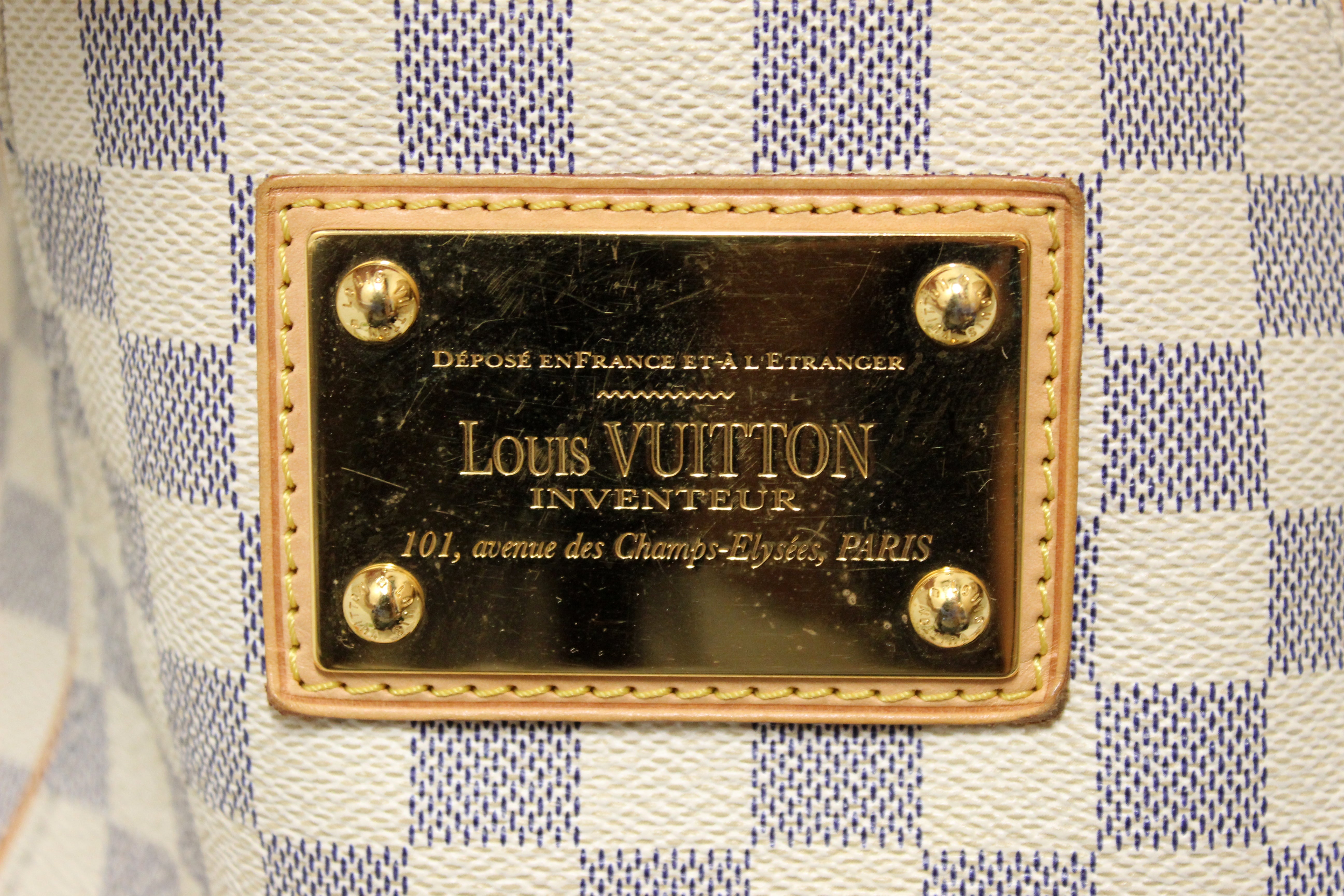 Authentic Louis Vuitton Damier Azur Galliera PM Shoulder Bag for Women | Luxury Designer Handbag | Perfect for Work, Travel & Everyday Use
