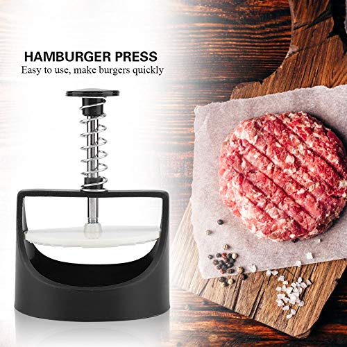 Premium Hamburger Patty Maker Press - Heavy Duty Stainless Steel Burger Meat Press for Homemade Beef Burgers - Perfect for BBQ, Grilling, and Home Kitchen Cooking