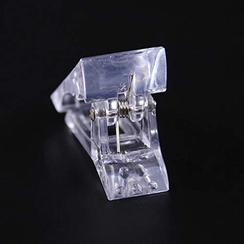 BORN PRETTY 1PC Transparent False Nail Clips for Quick Gel Extension - Professional Nail Tips Clamp for Manicure & Nail Art (BP-Nail Clip) - Perfect for Salon, Home DIY & Nail Extension