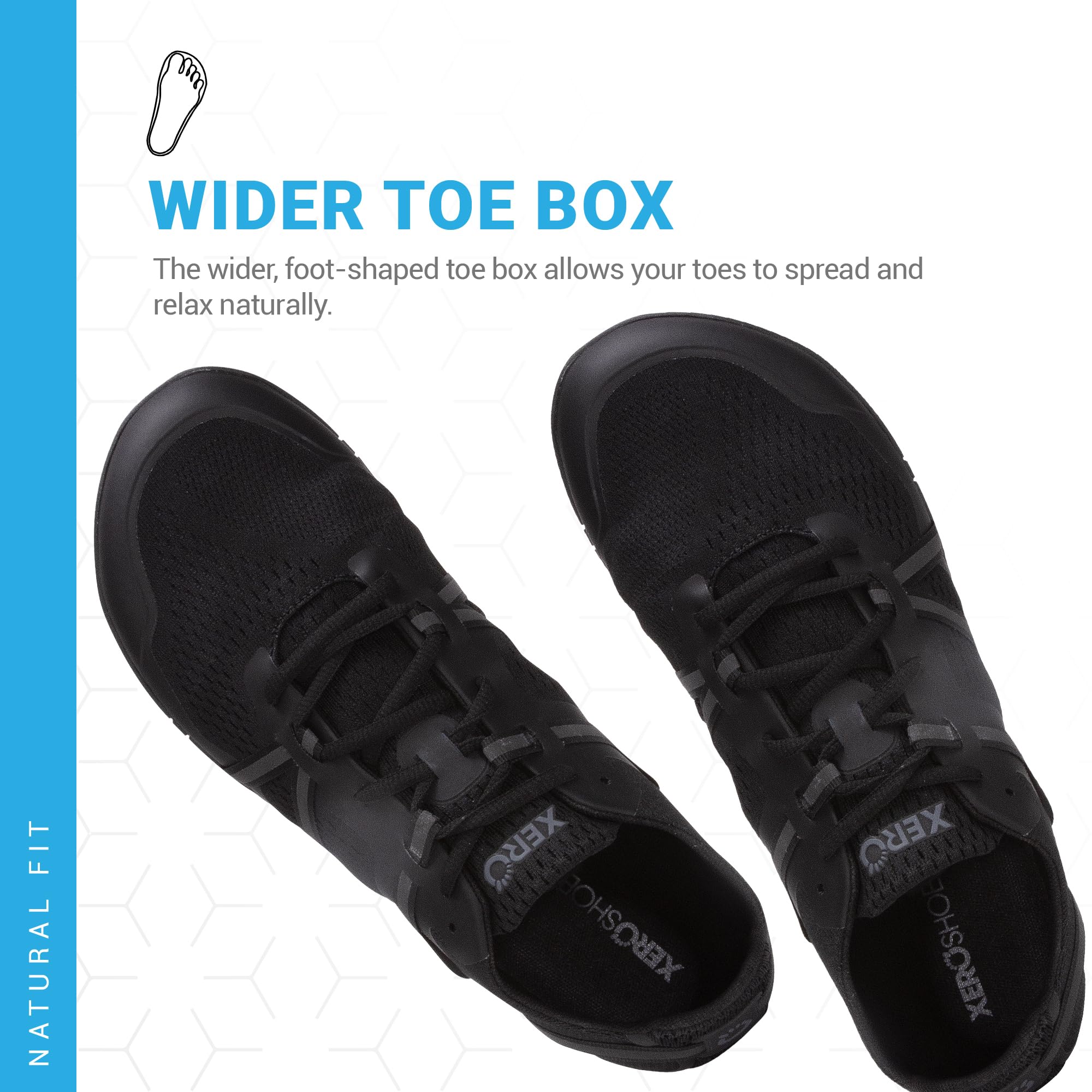 Xero Shoes Barefoot Running Shoes for Men | Zero Drop, Wide Toe Box, Ultra Lightweight Minimalist Trail Runners | Perfect for Jogging, Hiking & Gym Workouts