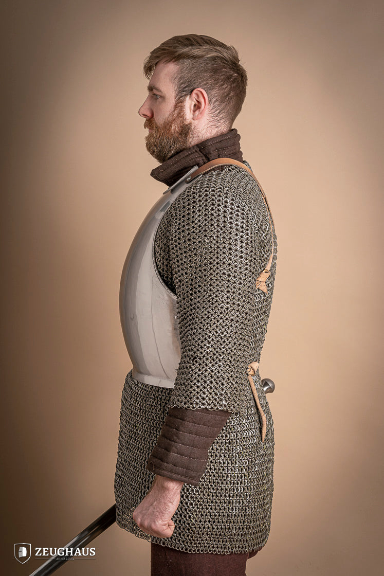 1.6mm Polished Mercenary Breastplate - Medieval Armor for LARP, Cosplay & Historical Reenactment
